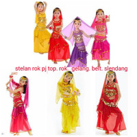 Jual belly dance stelan rok anak kostum tari dance india halloween aladin Murah