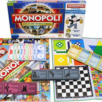 Jual mainan anak berkualiitass Monopoly 5 in 1 ( Monopoli, Halma, Catur, Ul Murah