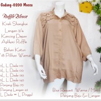 Jual Kemeja Ruffle Pundak Murah