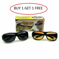 MURAH KACAMATA ANTI SILAU HD VISION SIANG & MALAM HITAM DAN KUNING