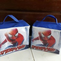 Jual goodie bag model kubus Spiderman Murah