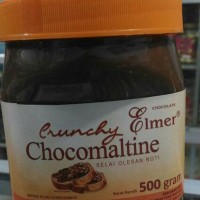 Jual selai coklat crunchy chocomaltine elmer halal 500gr Murah