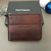 Jual Dompet Pria Hush Puppies HPW015BR zip Brown Original Sale Murah