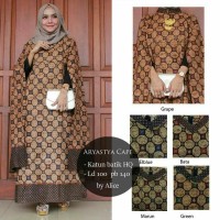 Jual Gamis Aryastya Cape Dress Ori Alice Longdress Maxi Katun Batik HQ Murah