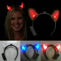 Jual halloween bando devil lampunya nyala wrn wrni Murah