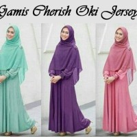 Baju Gamis Simple Cheris OKI syari