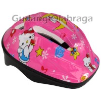 Helm Sepatu Roda Anak Karakter (Hello Kitty)
