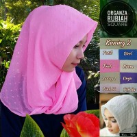 Jual SegiEmpat Organza Rubiah Murah