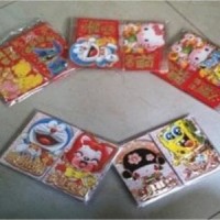 Jual kertas angpao hongbao imlek chinese amplop merah reseller angpao karak Murah