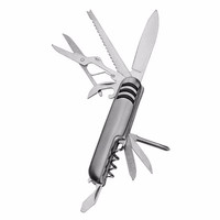 pisau almunium pisau lipat pisau swiss Army Knife 9 Tools - 3009 Pisau