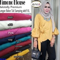 Jual KIMONO BLOUSE-blouse baloteli-fashion hijab-atasan lengan balon-N1 Murah