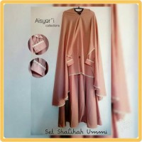 Jual Set Gamis syari (gamis+jilbab jumbo+cadar tali) Murah