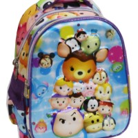 Jual Top Tas Trolley TK Import - Tsum Tsum 5D Timbul Hologram + Kotak Murah