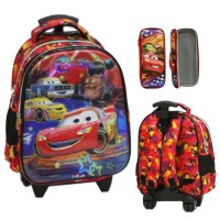 Jual Top Tas Trolley TK Import - Cars McQueen 5D Timbul Hologram + Kotak Murah