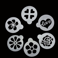 Jual CM005 6 Patern Cetakan Kopi / Love Mold Barista Latte Cappucino Art Murah