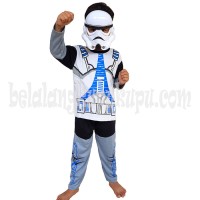 Jual Baju Anak Kostum Topeng Superhero Star Wars Stormtroope Termurah Murah