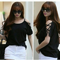 Jual Blouse (L - Fit XL) VIVI - Spandek Rayon Murah