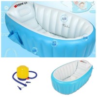 Jual TERLARIS Paket Intime Baby Bath Tub Blue + Pompa Bestway 5 inch/ Bak Murah