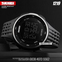 1219 Black Silver | Jam Tangan SKMEI Original Water Resistant
