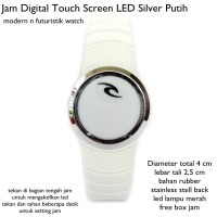 Jual jam tangan digital touch screen led silv KODE TR1169 Murah