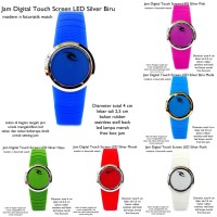 Jual jam tangan digital touch screen led silv KODE TR1168 Murah