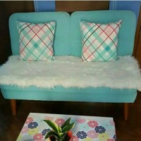 Jual Kain/Taplak Bulu Putih Uk 50x130 Murah
