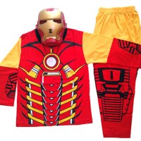 Jual pakaian aksesoris anak Baju Anak Kostum Topeng Superhero Iron Man Murah