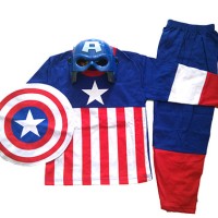 Jual pakaian aksesoris anak Baju Anak Kostum Topeng Superhero Captain Murah