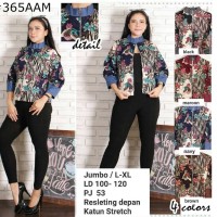 Jual Jaket batik bigsize / jaket batik wanita / atasan batik wanita jumbo Murah