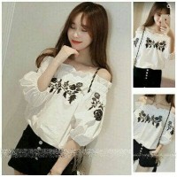 Jual sabrina rose white fit L Murah