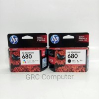 HP Tinta Ink Printer 680 Black Hitam / Colour Color Warna