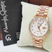 Jual JAM TANGAN ALEXANDRE CHRISTIE AC5005 ROSEGOLD BAK PUTIH Berkualitas Murah