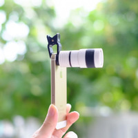 Jual PROMO lensa clip tele / telescope / 8x zoom jepit universal untuk hp Murah