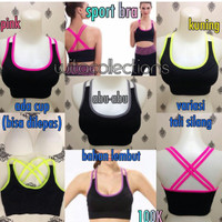 Jual DISKON BRA SPORT SENAM AEROBIK YOGA GYM OLAH RAGA TALLY BRA 2308 Murah