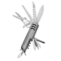 Pisau lipat multifungsi Swiss Army knife 11 tools praktis murah HPD001