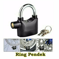 Termurah kunci gembok cakram Ban motor gembok Alarm padlock getar Ring