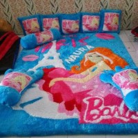 Jual karpet karakter bulu motif frozen fullset Murah