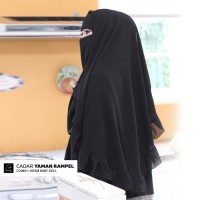 Jual niqab yaman/ cadar yaman rampel sifon premium babydoll Murah