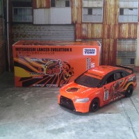 Jual Tomica Mitsubishi Evolution X custom Team Orange Drift School 1 Murah