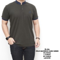 Jual POLO SHIRT SHANGHAI KAOS KERAH BERKERAH POLO PRIA COWOK HIJAU IJO D176 Murah