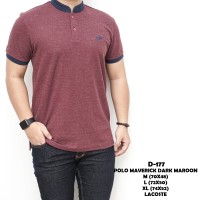 Jual POLO SHIRT SHANGHAI KAOS KERAH BERKERAH POLO PRIA COWOK MARUN D177 Murah