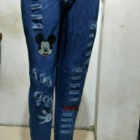 Jual joger denim ripped Murah