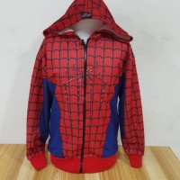 Jual jaket anak 3dimensi fullprinting superhero spiderman sweater hoddie Murah