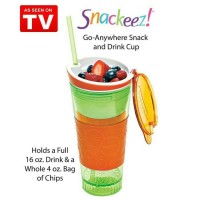 Jual snackeez 2 in 1 tumbler as seen on tv Murah