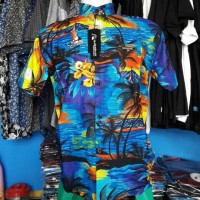 Jual Kemeja Casual Motif Pantai Murah