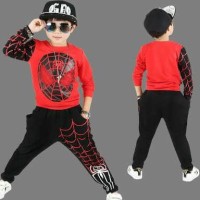 Jual BAJU STELAN ANAK COWOK LENGAN PANJANG BAJU KARAKTER SPIDERMAN Murah