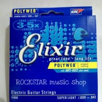 Jual Senar Gitar ELIXIR Elektrik 009 POLYWEB free pick gitar 1 pcs Murah