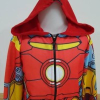 Jual jaket anak laki laki jaket kekinian jaket 3dimensi fullprint iron man Murah