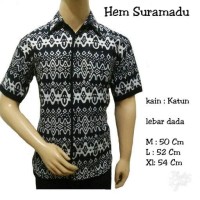 Jual kemeja hem batik ris tribal Murah