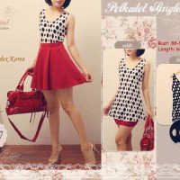 Jual AQ3005 Polkadot Singlet Top KODE X3005 Murah